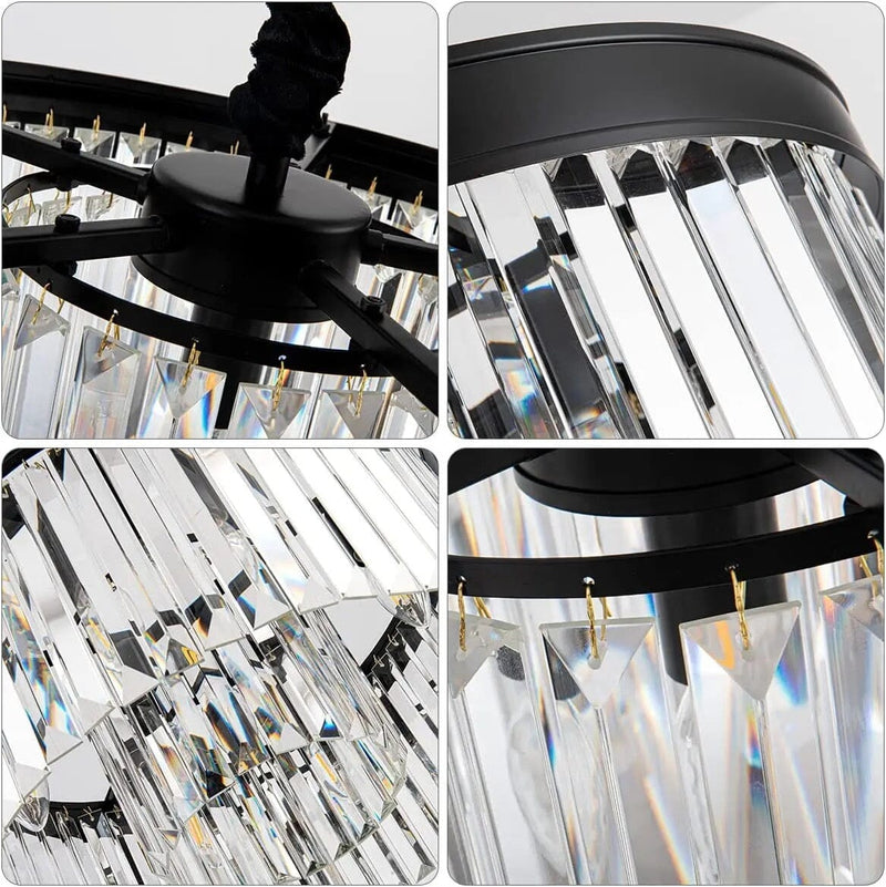 American K9 Crystal  Black Pendant Light