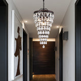 Luxury Crystal LED Waterdrop Empire Chandelier