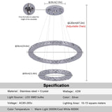 Sierra K9 Crystal Ring Pendant Light