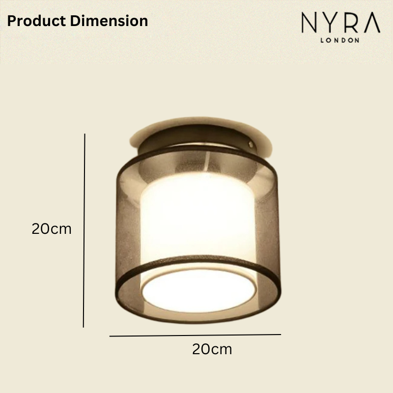 Magnus Fabric Shade Ceiling Lamp