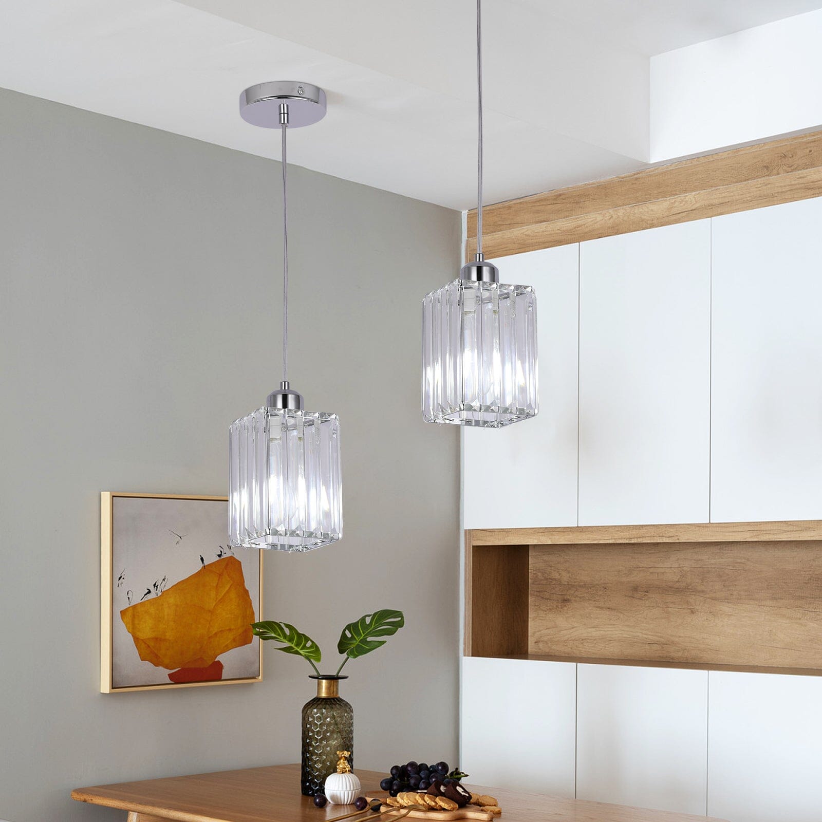 Modern Crystal Glass Pendant Light