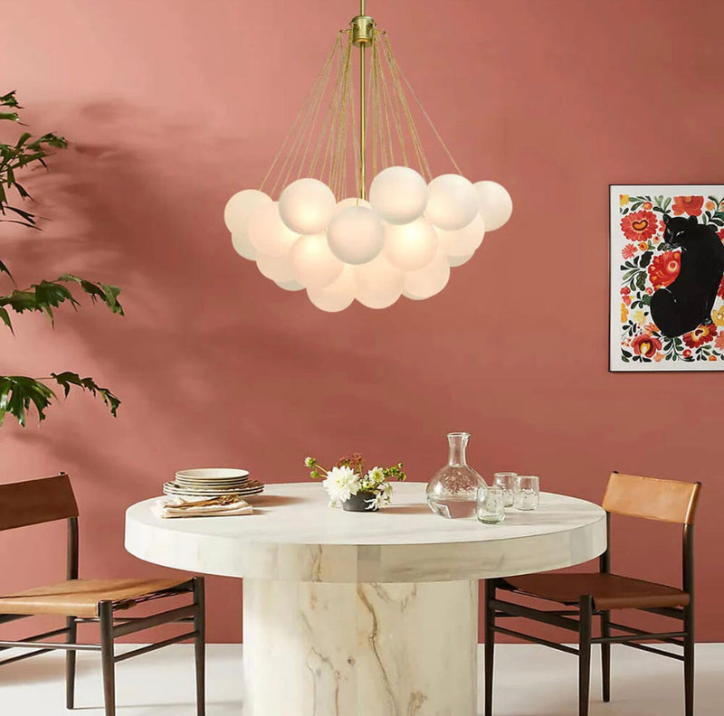 Nordic Frosted Glass Ball Chandelier