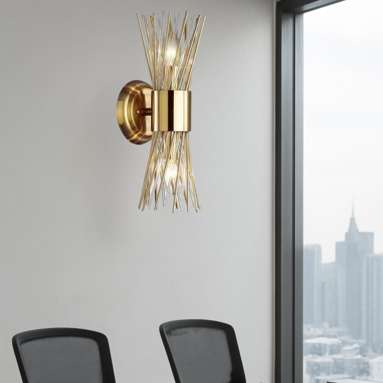 Lunet Glass Wall Sconce