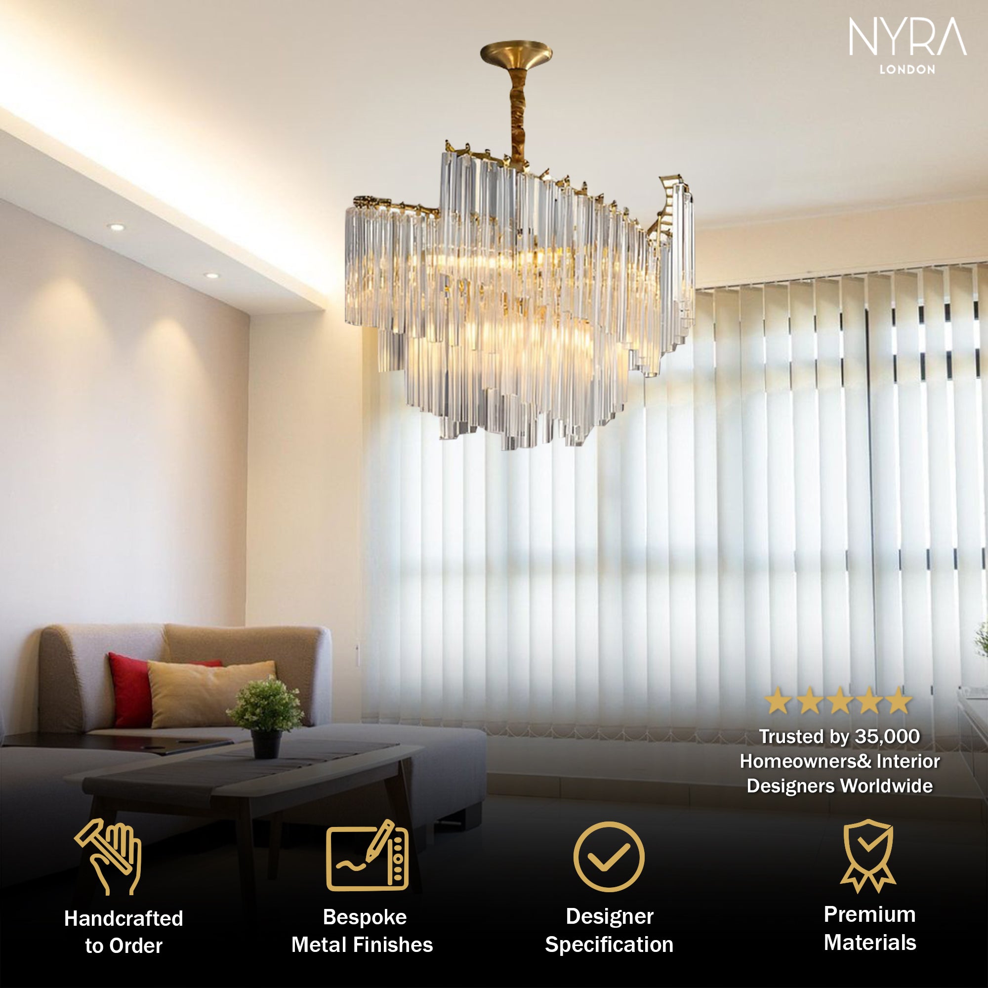 Livano Crystal Chandelier