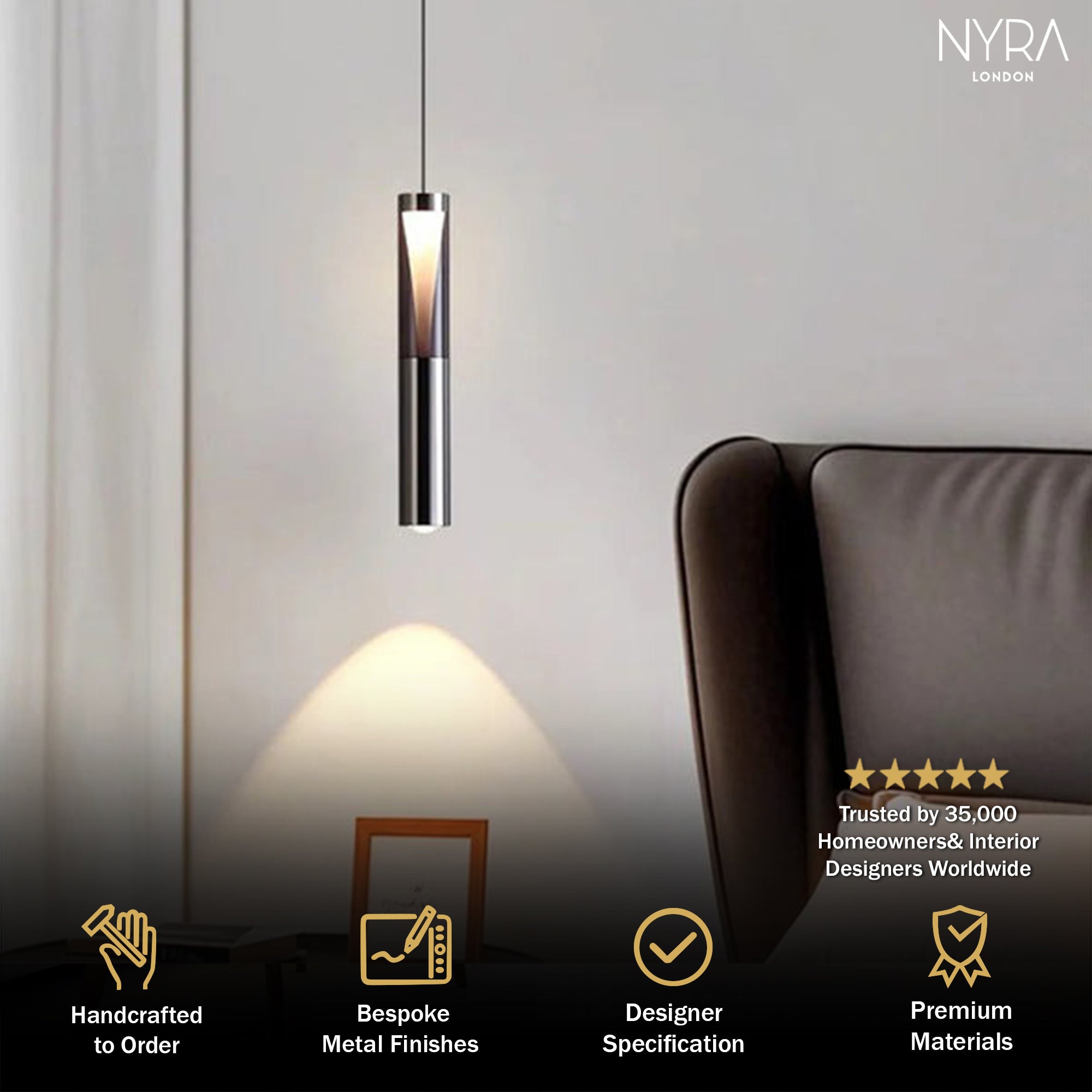 Rayvia Tube Pendant Light