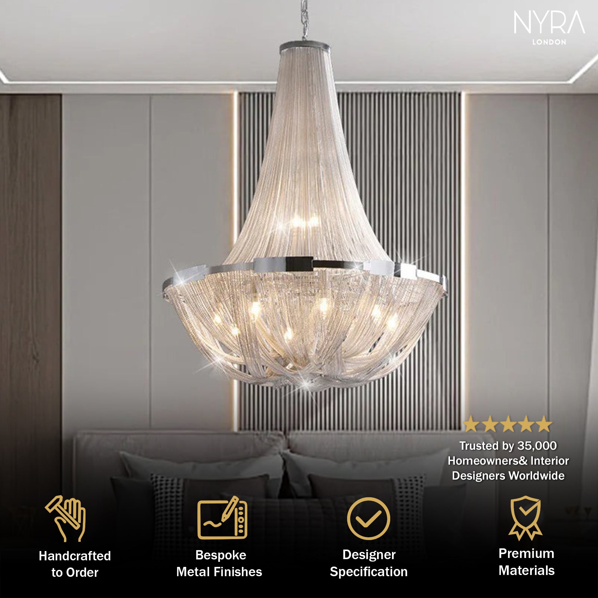 Alverton Tassel Staircase Chandelier