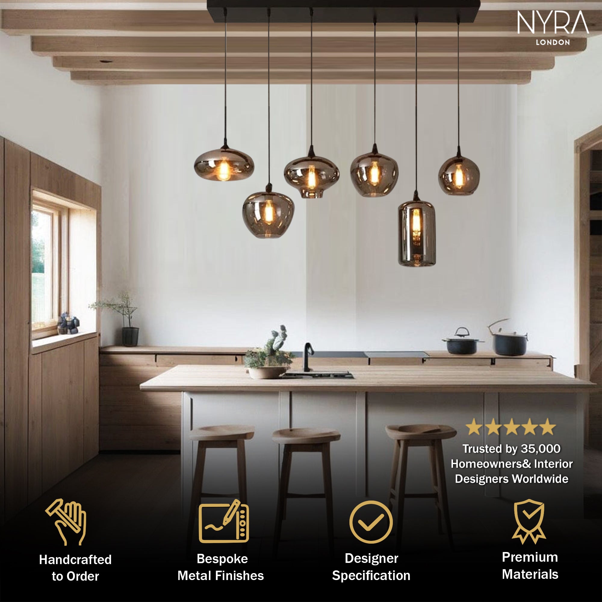 Freya Glass Chandelier