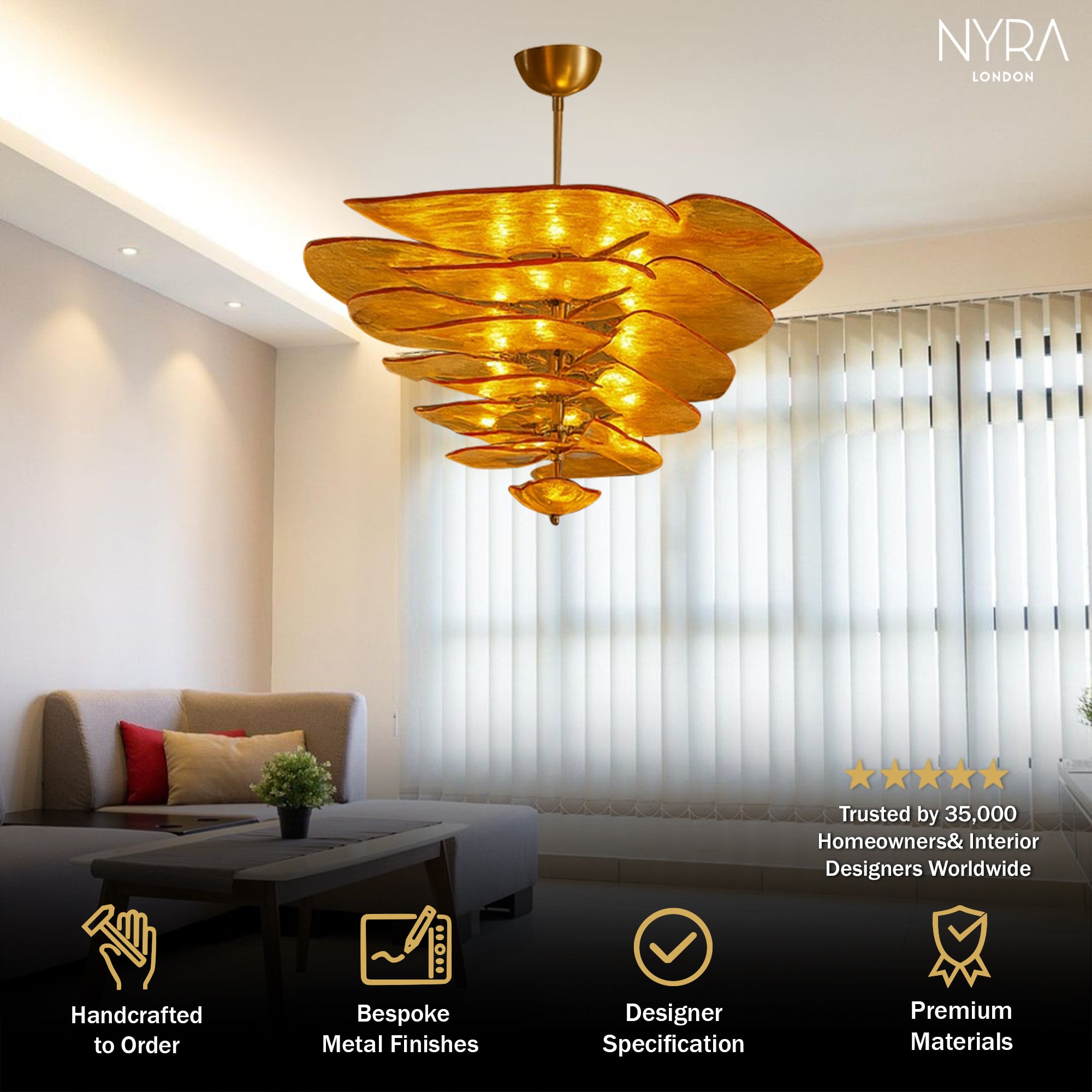 Nebula Vintage Glass Pendant