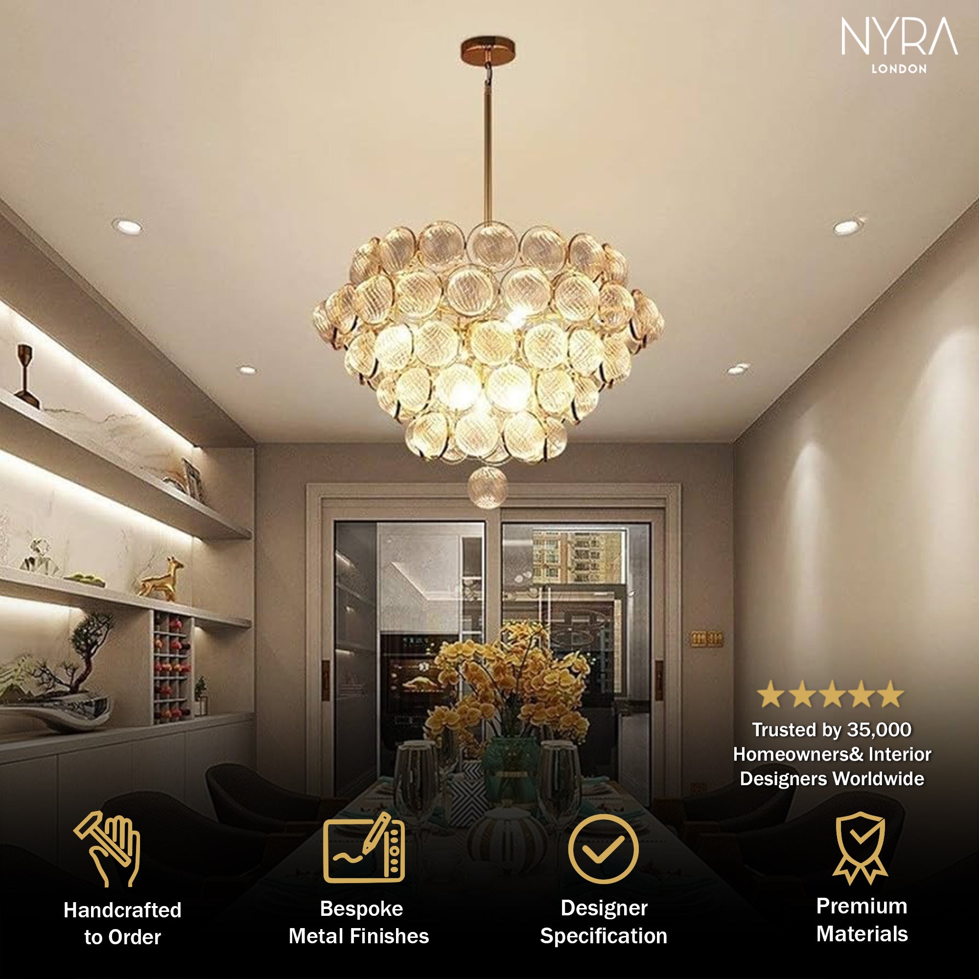 Covent Glass Globe Pendant Light