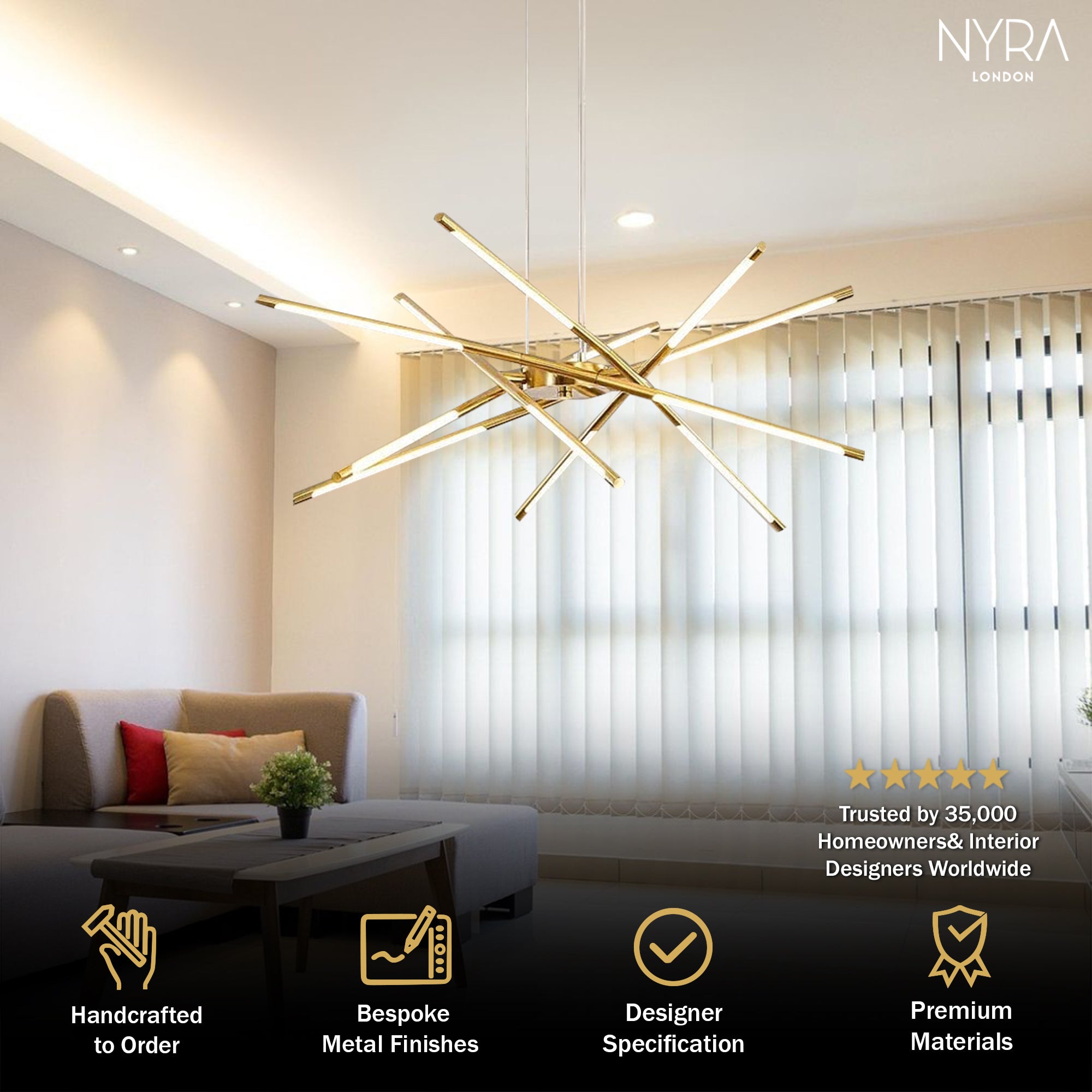 Stradivarius Spikey Chandelier