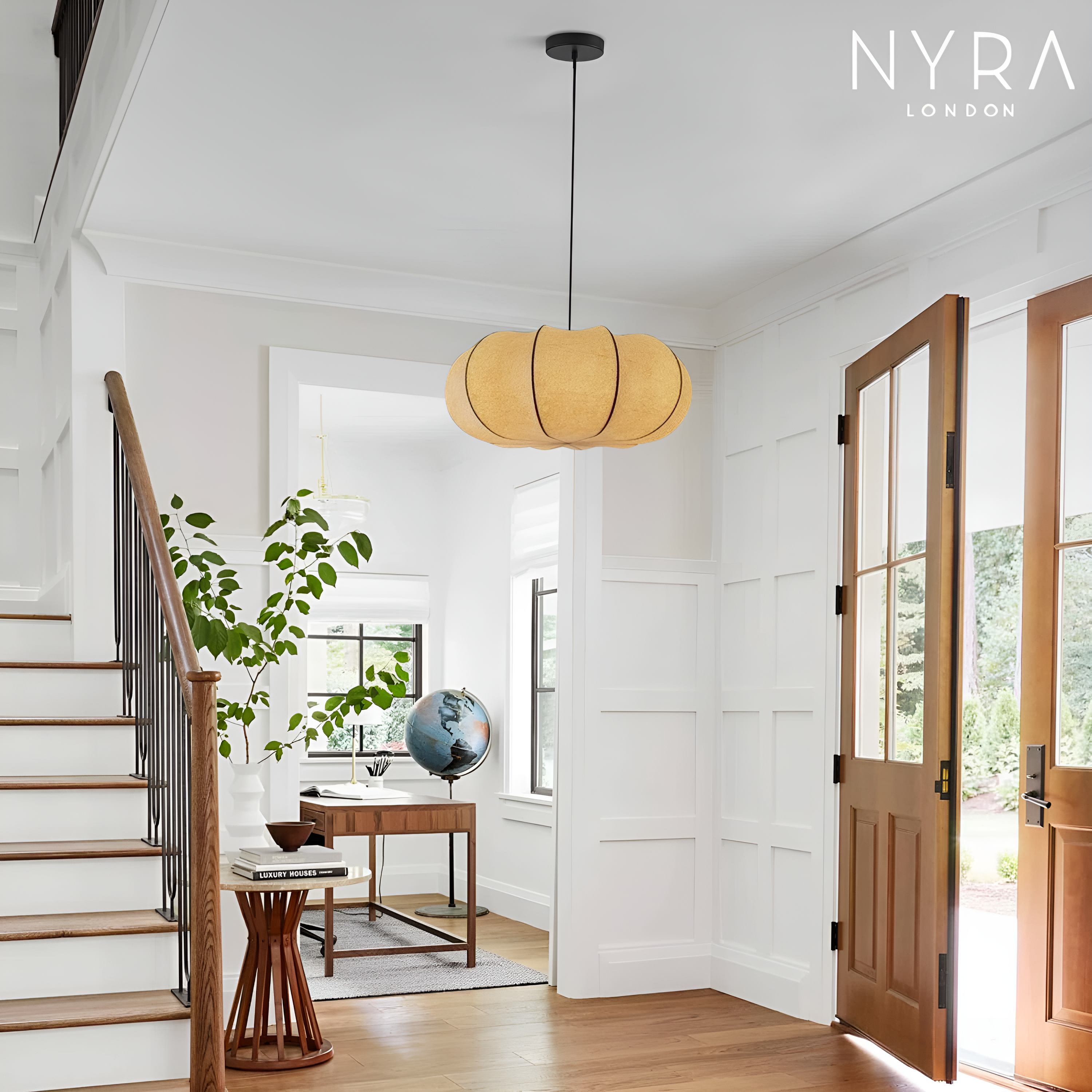 Pumpkin Silk Pendant Light