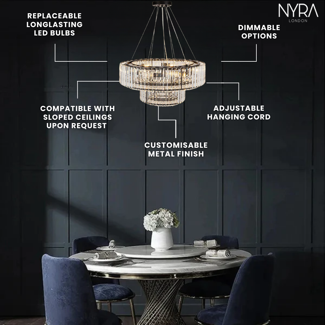 Crystal Vista Modern Chandelier