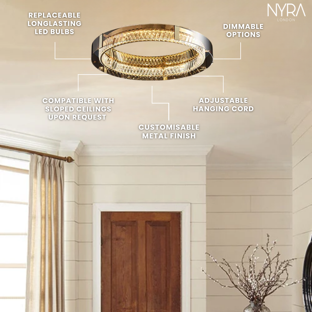 Harlow Crystal Ceiling Light