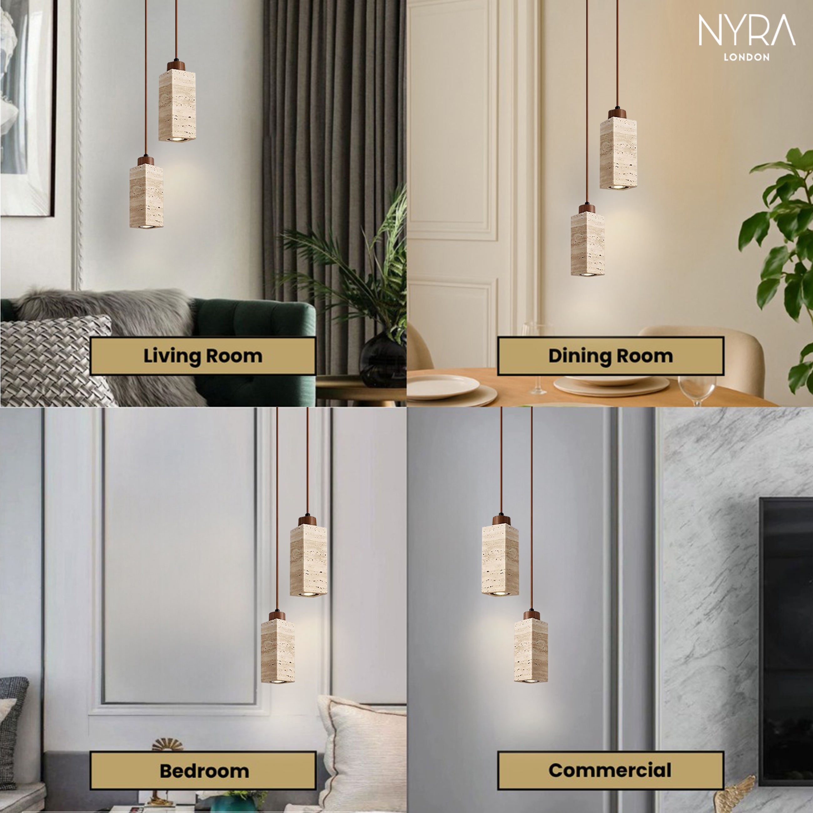 Terrano Stone Pendant Light