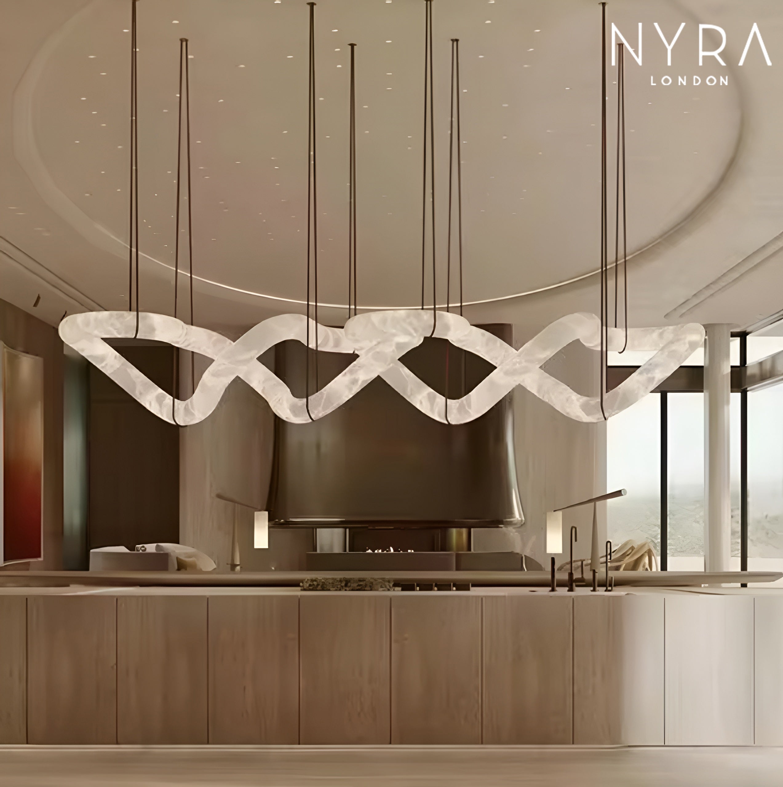 Vaaz Alabaster Chandelier