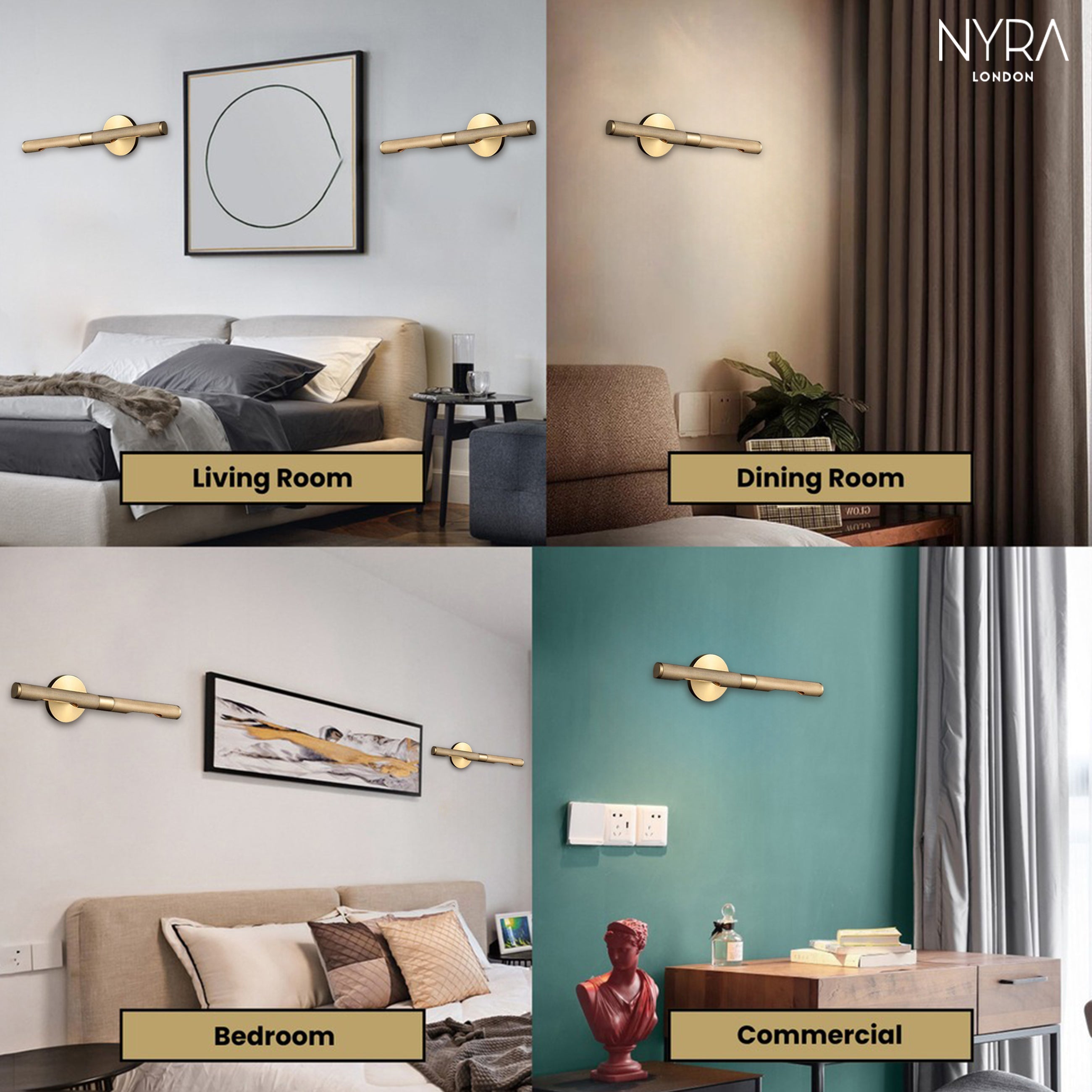 Nyra Brass Wall Lamp