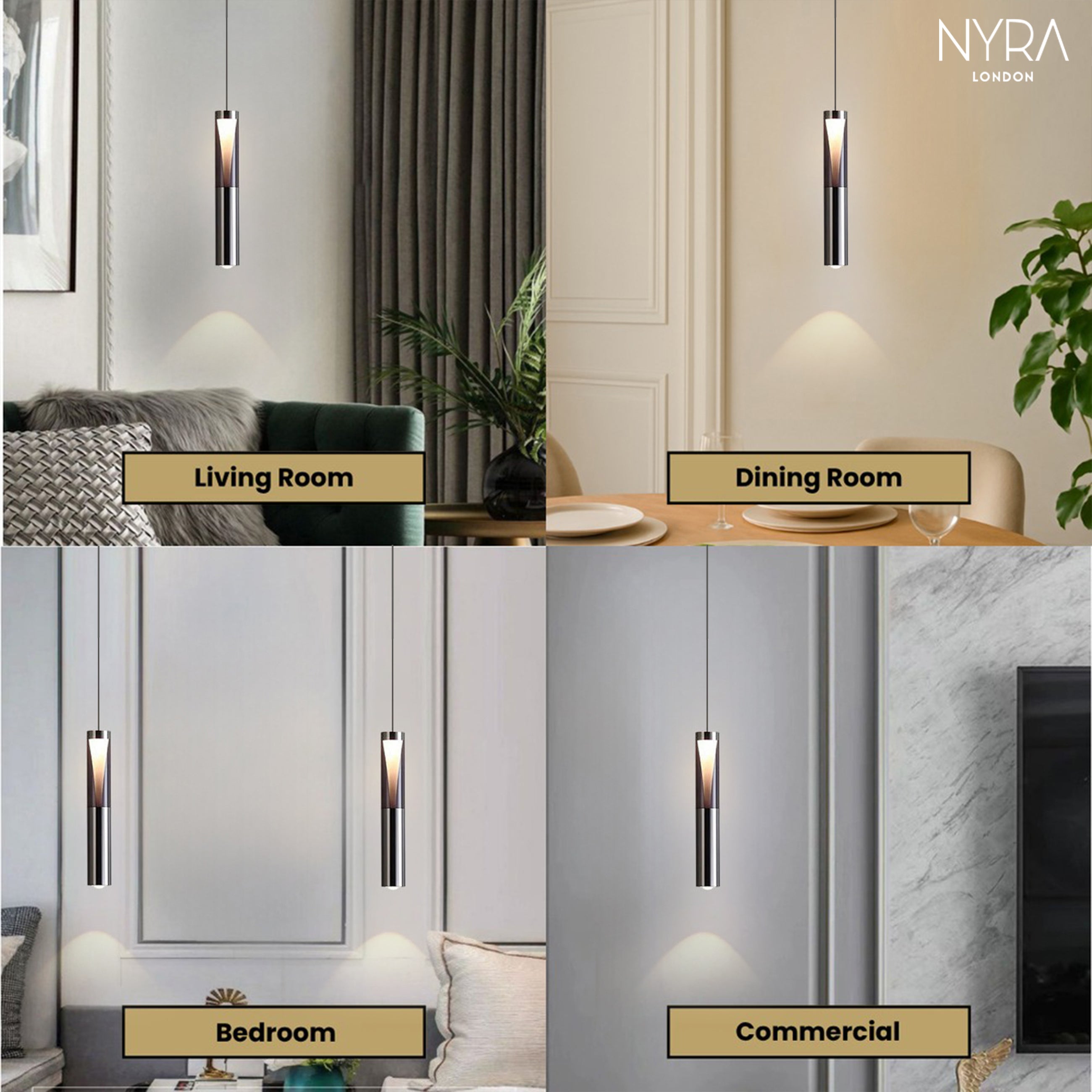 Rayvia Tube Pendant Light