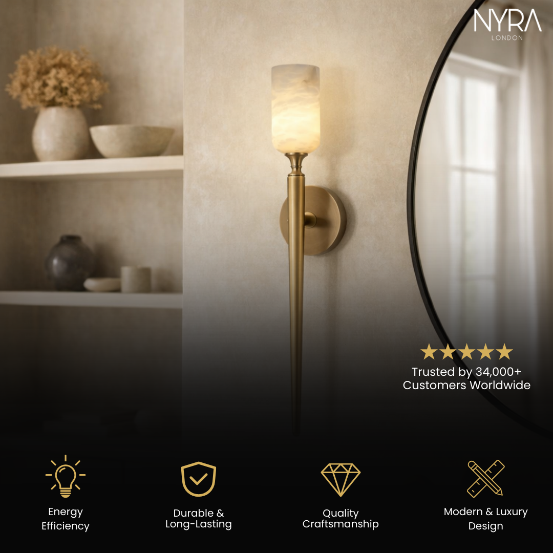 Meridian Alabaster Wall Light