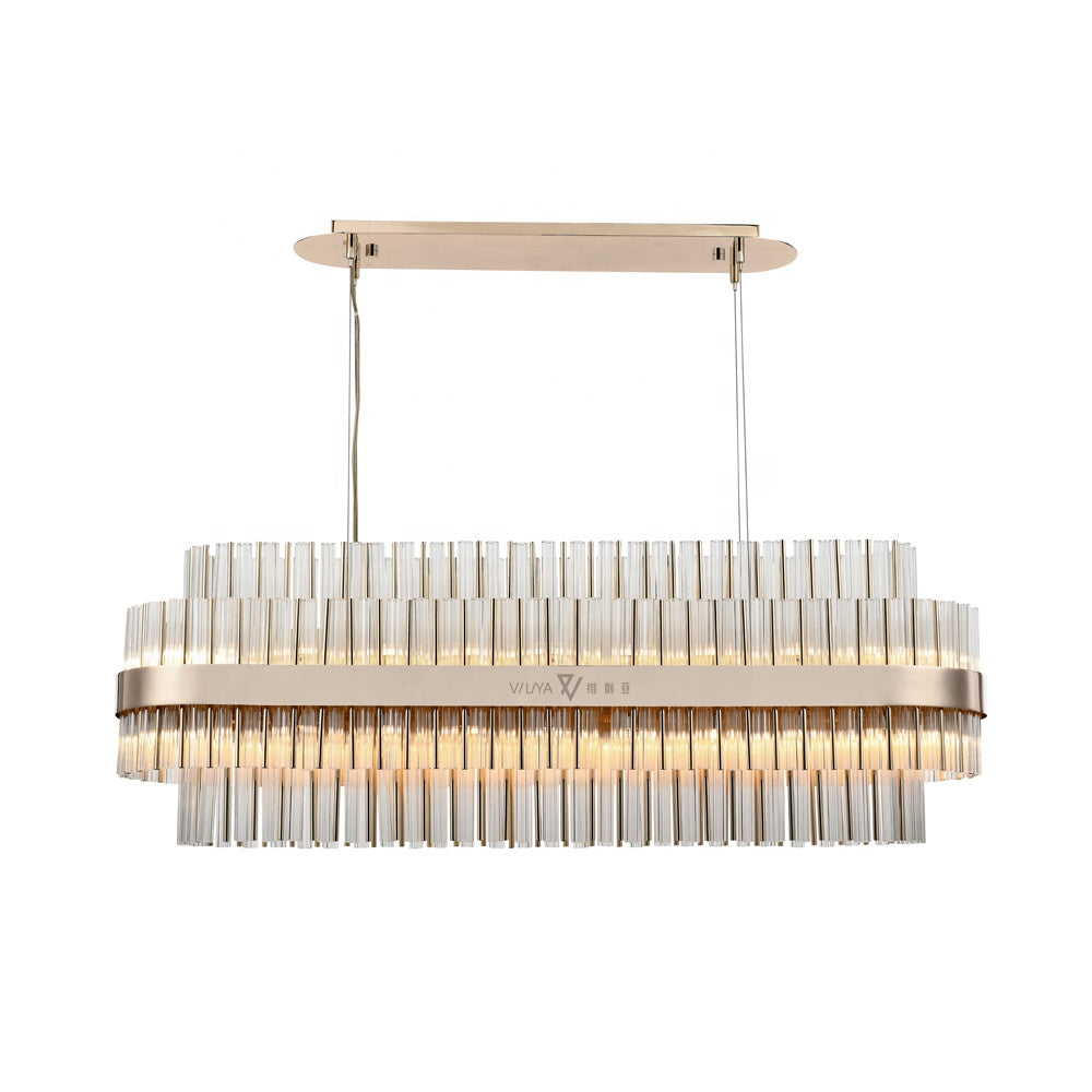 Lurano Rectangular Crystal Chandelier