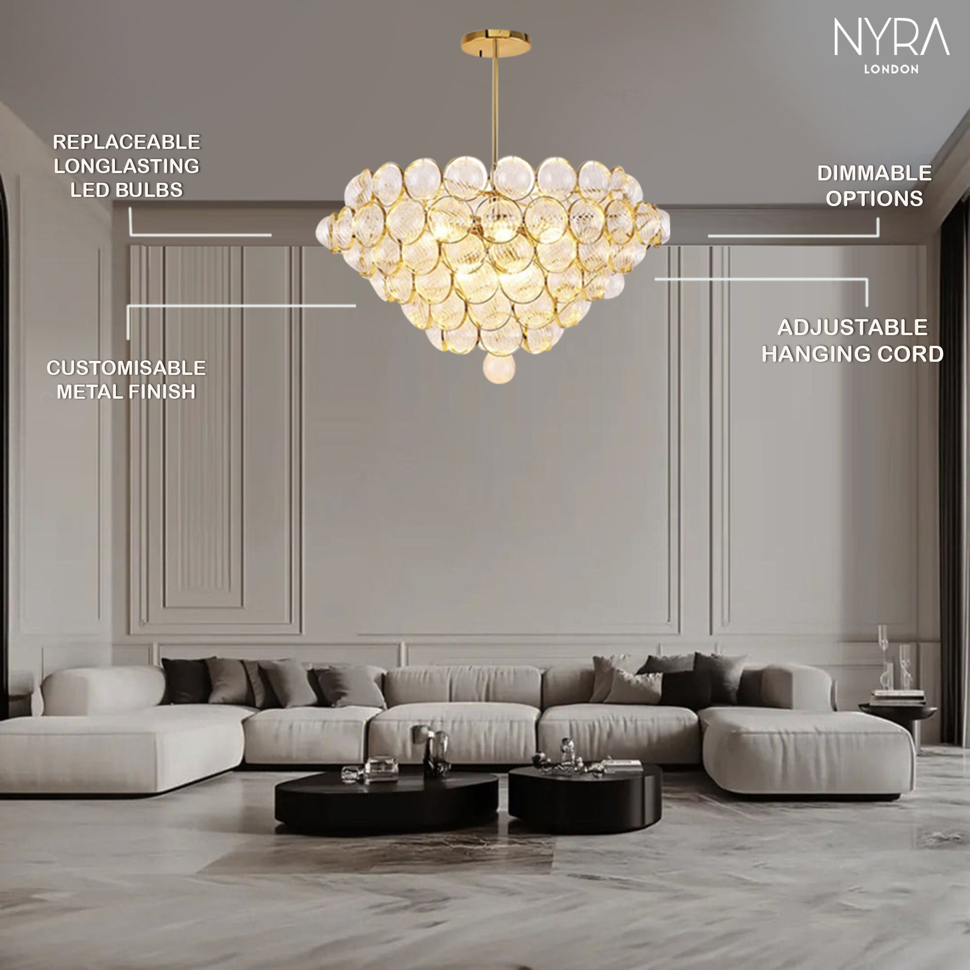 Covent Glass Globe Pendant Light