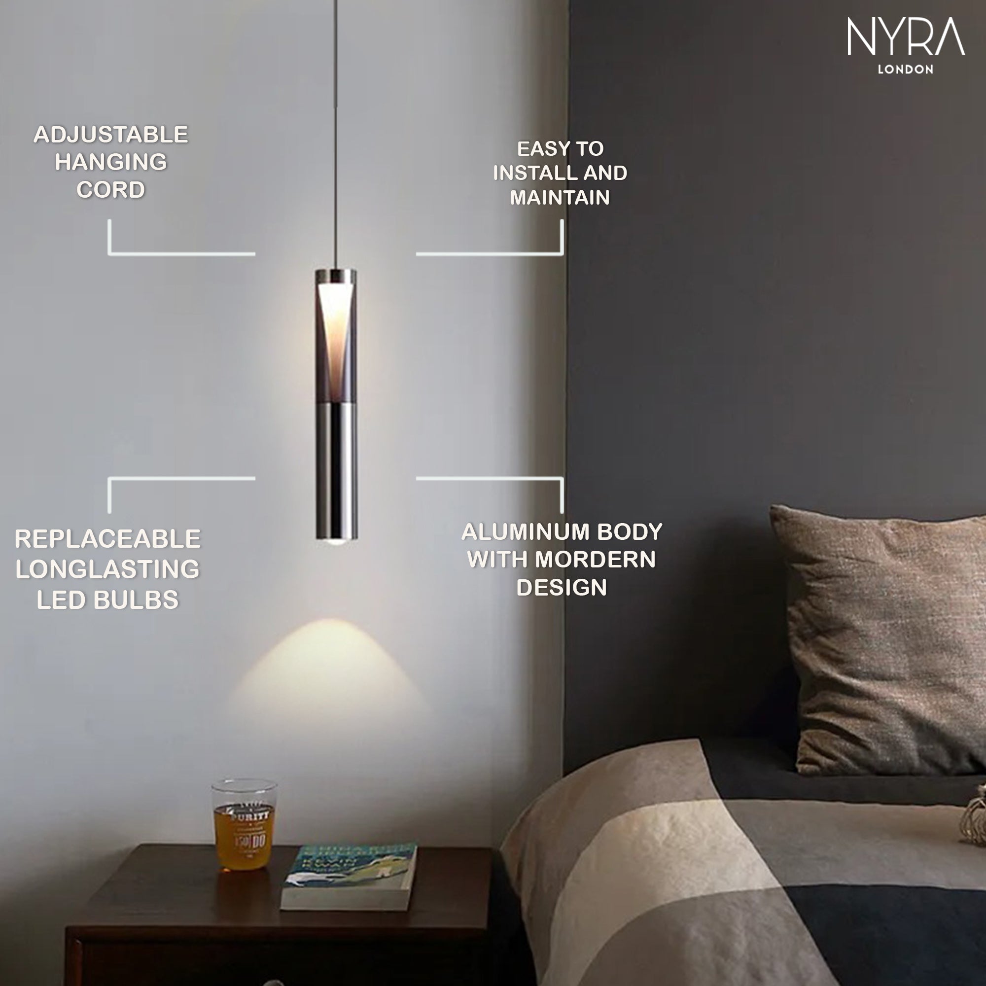 Rayvia Tube Pendant Light