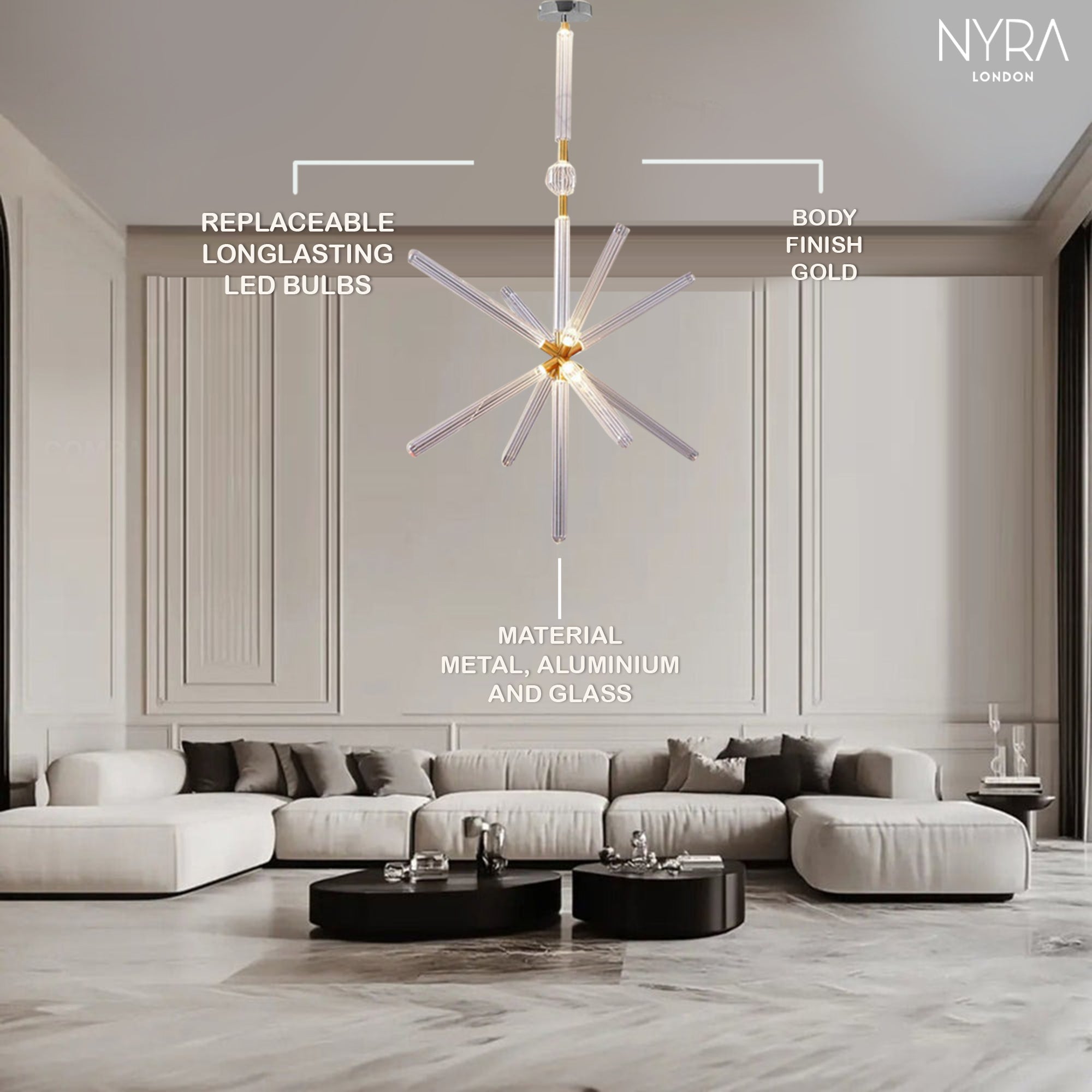 Nyra Tube Pendant Light
