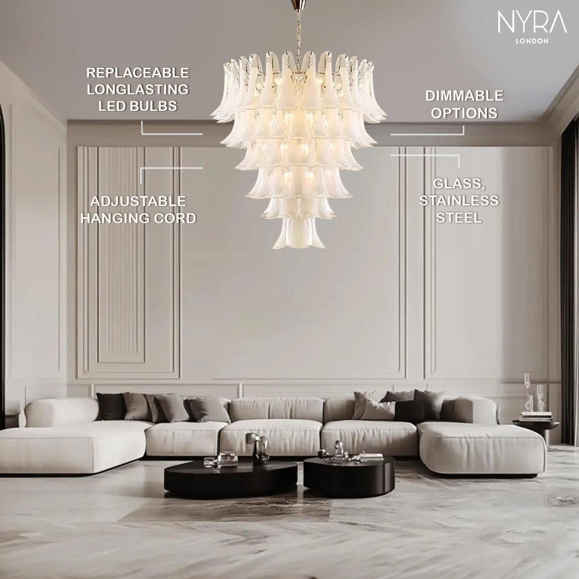 Maisonix Glass Pendant Light