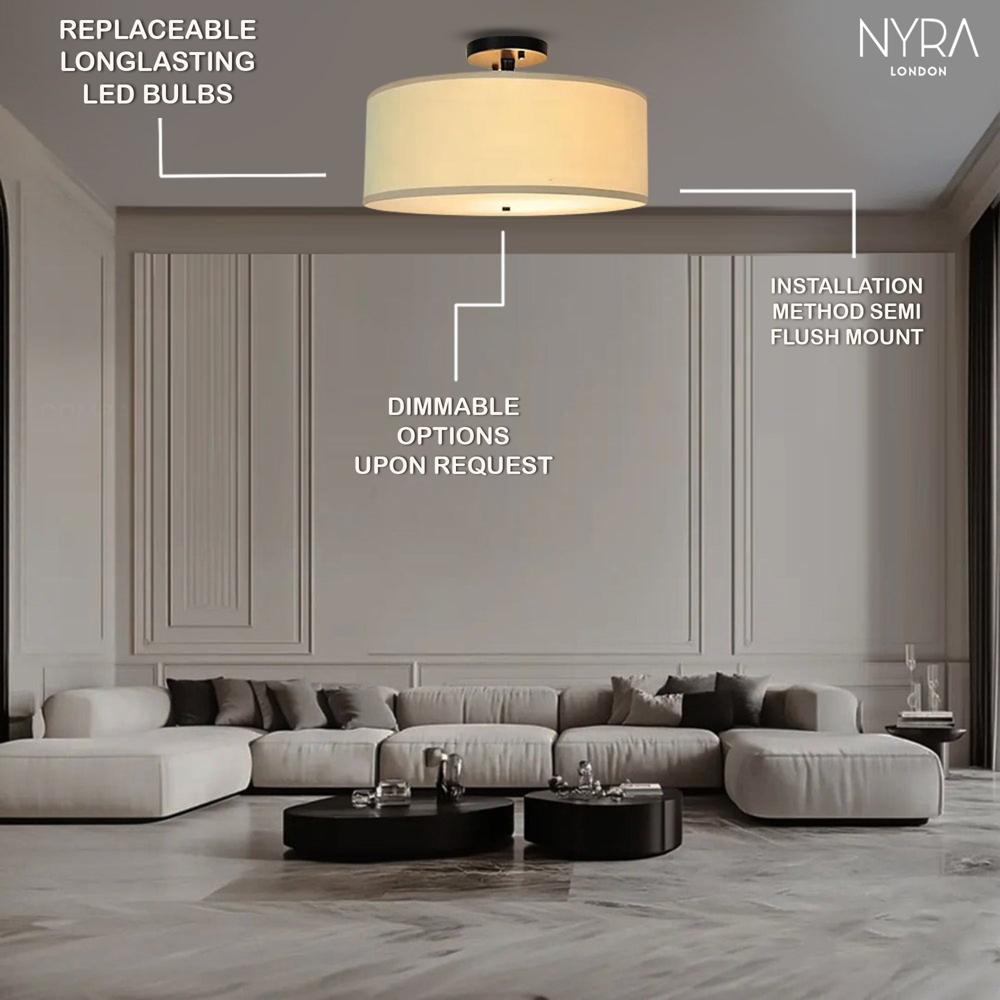 Amber Haven Ceiling Light
