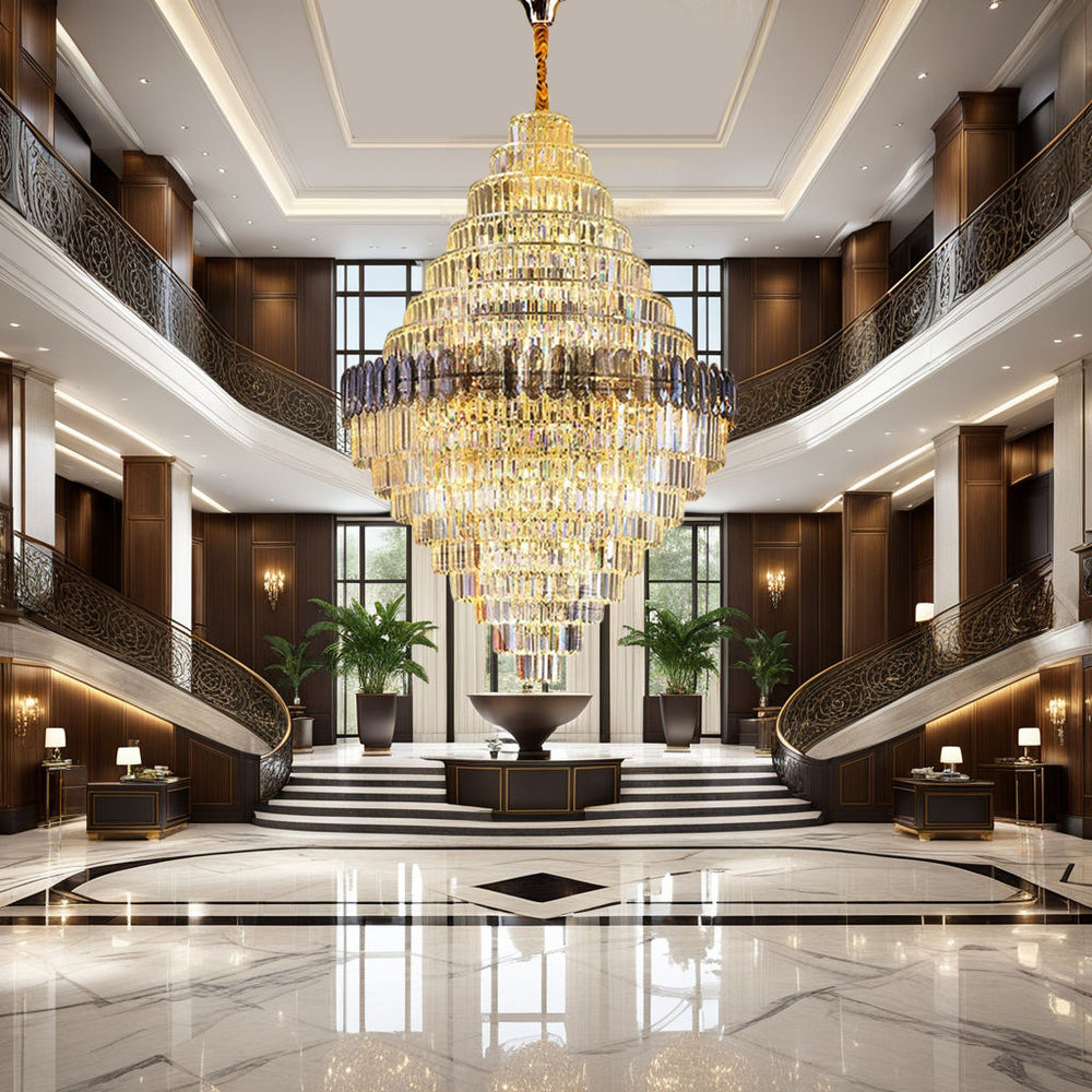 Penthouse Crystal Chandelier | Nyralondon - NYRALONDON - Crystal Chandelier Penthouse Apartments