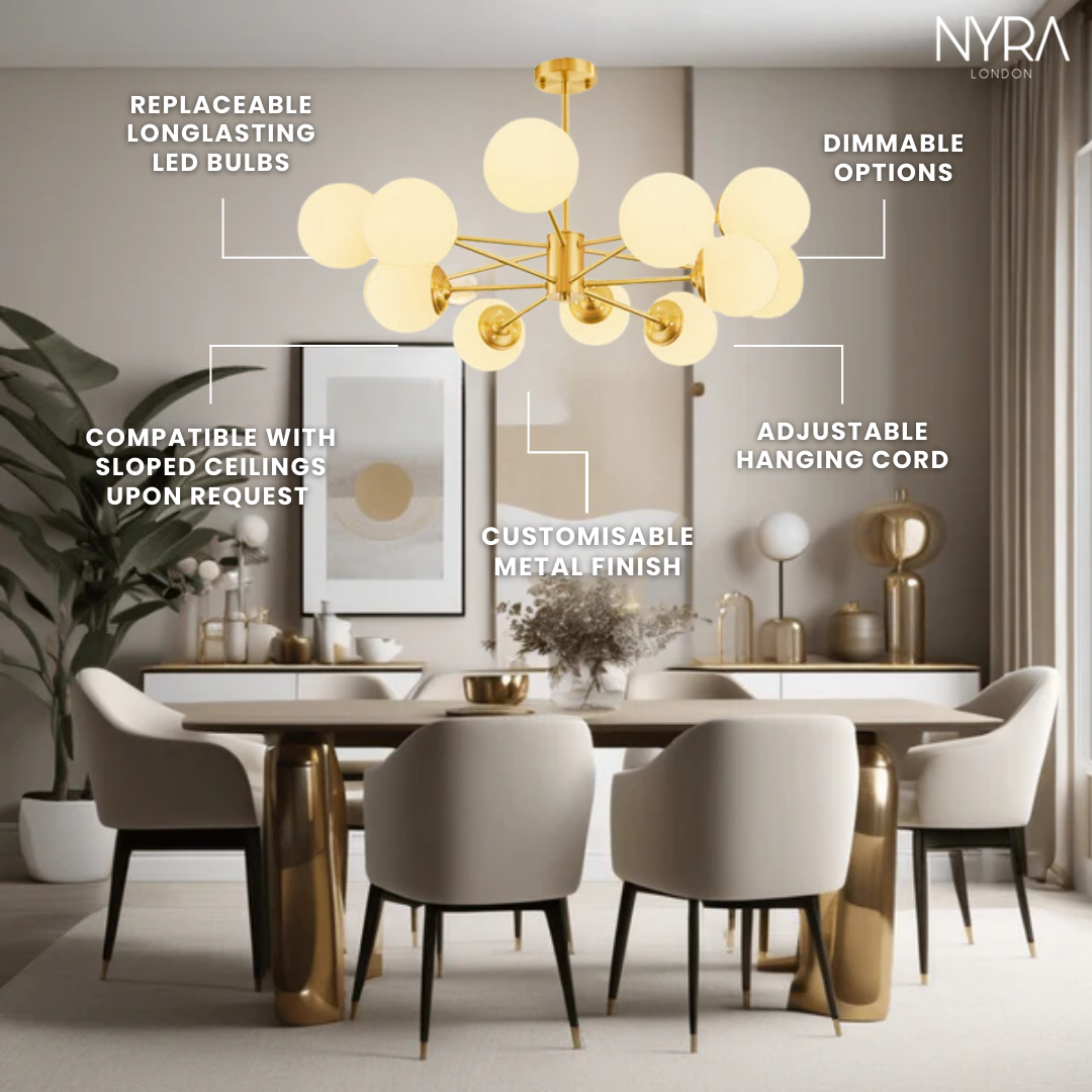 Milky Head Chandelier