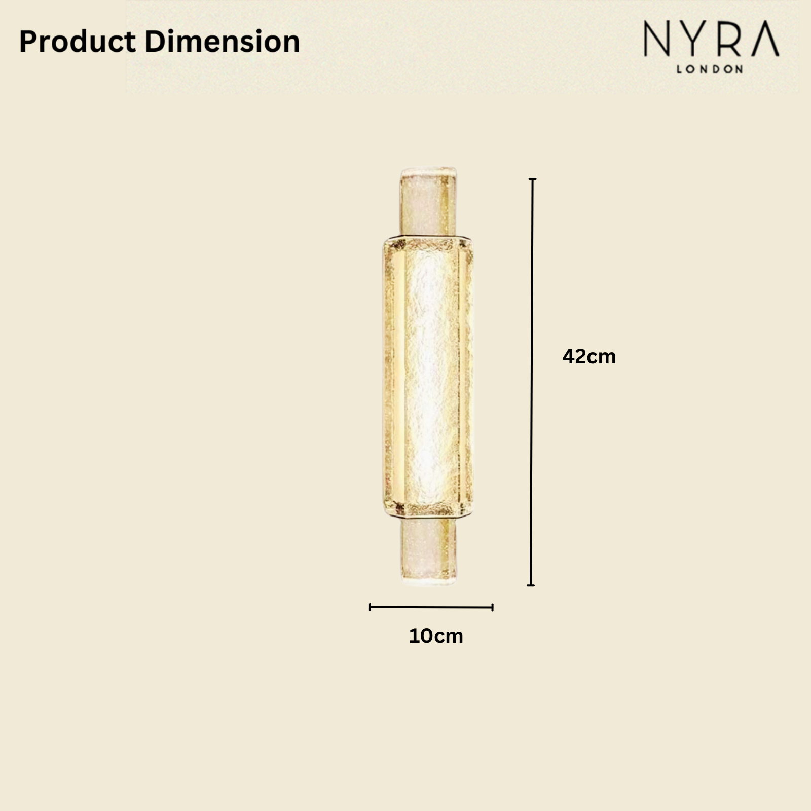 Elorix Transparent Glass Wall Lamp