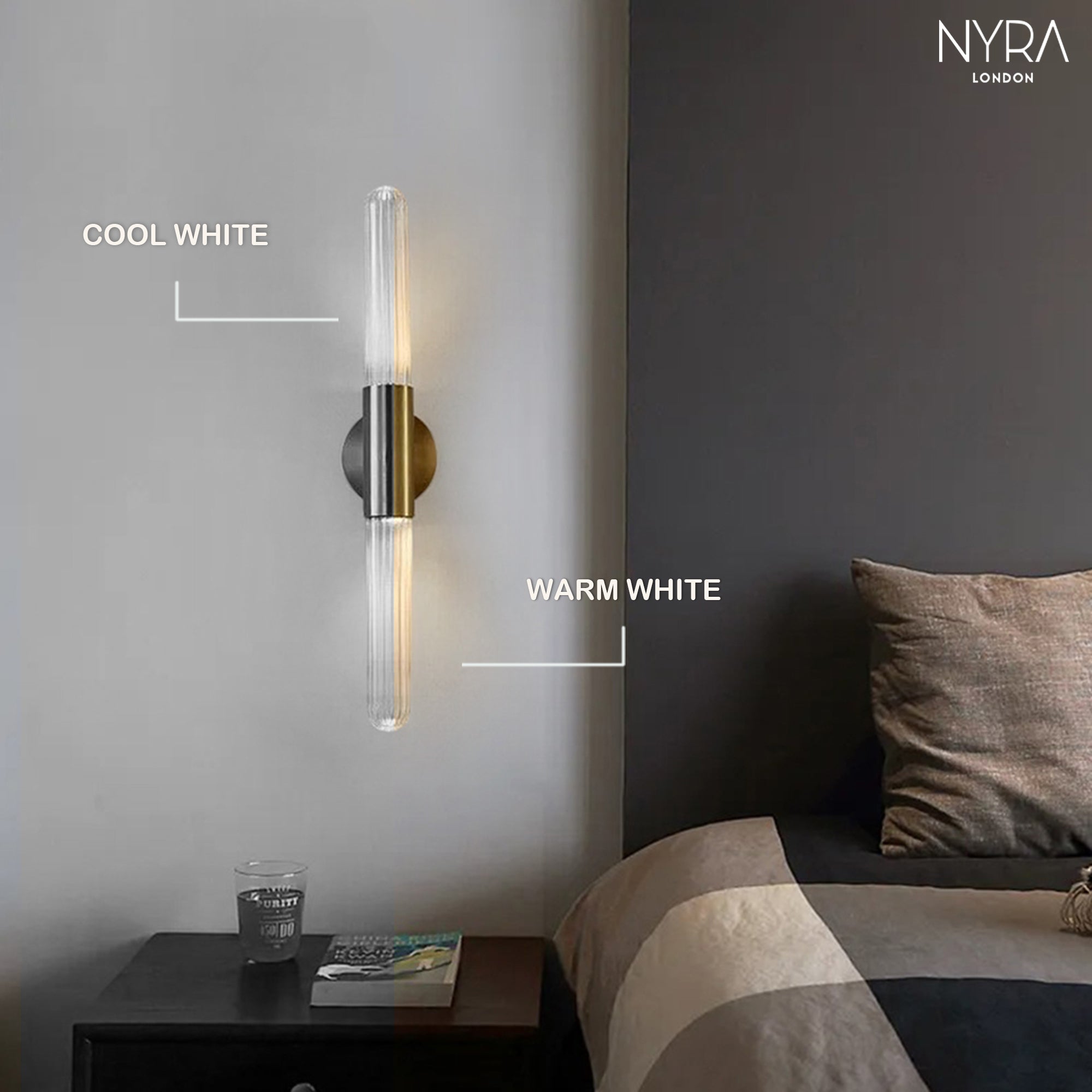 Nisa Glass Pole Lamp