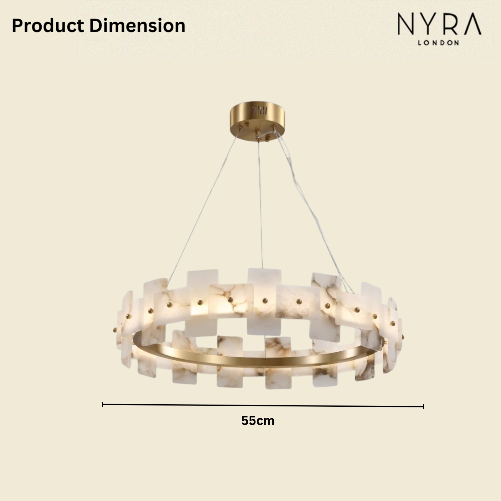 Marvion Spanish Marble Chandelier