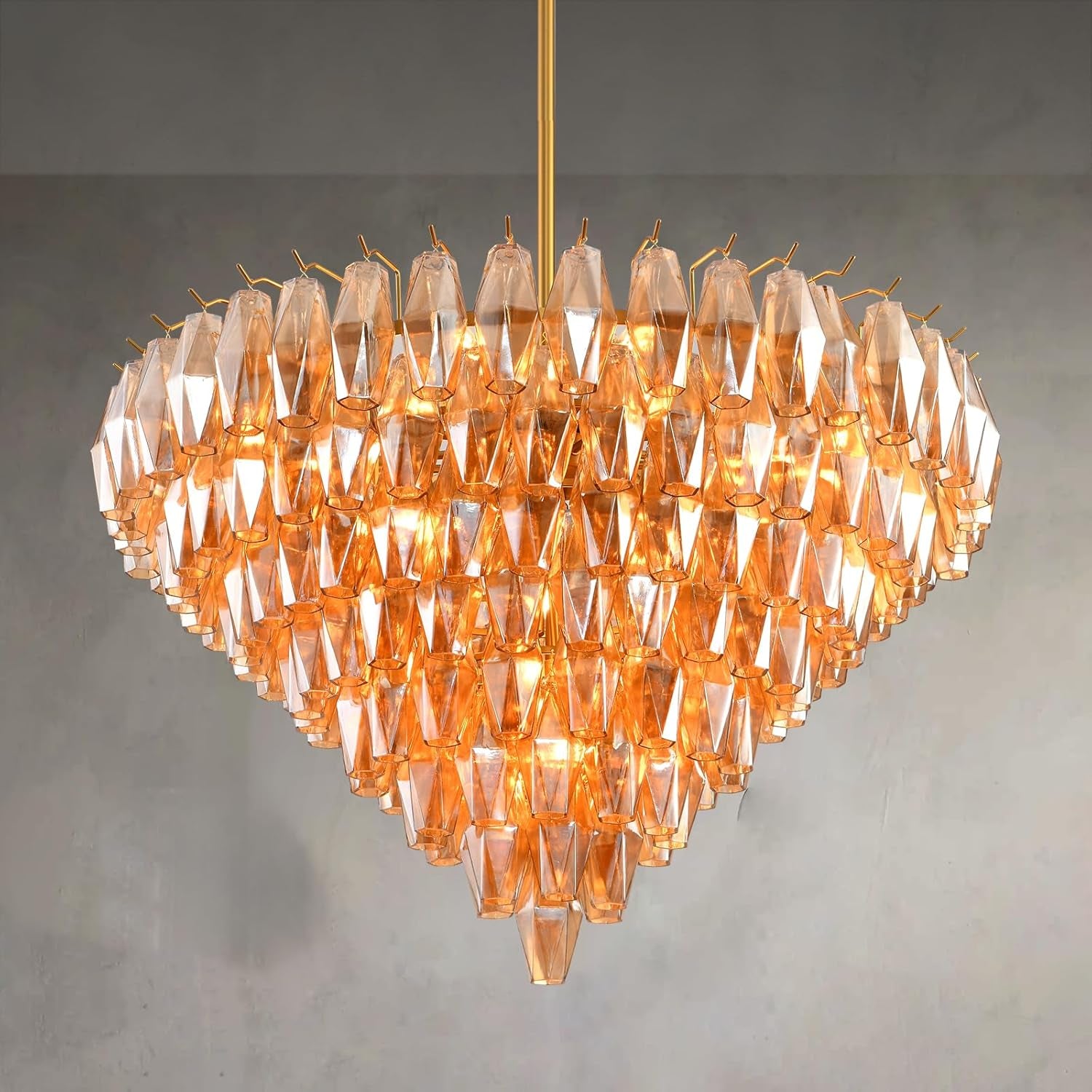 Madelyn Glass Round Chandelier