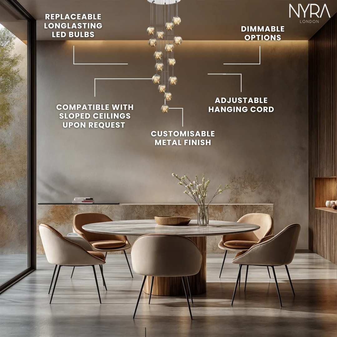 Sydel Bubble Glass Chandelier