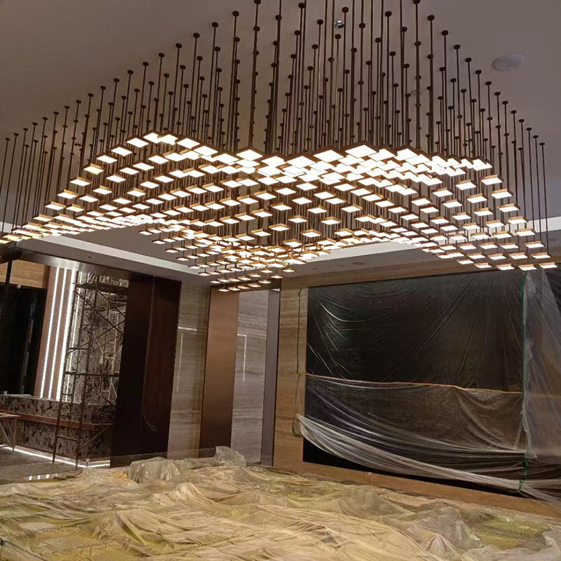 Modulux Studio Large Square Chandeliers