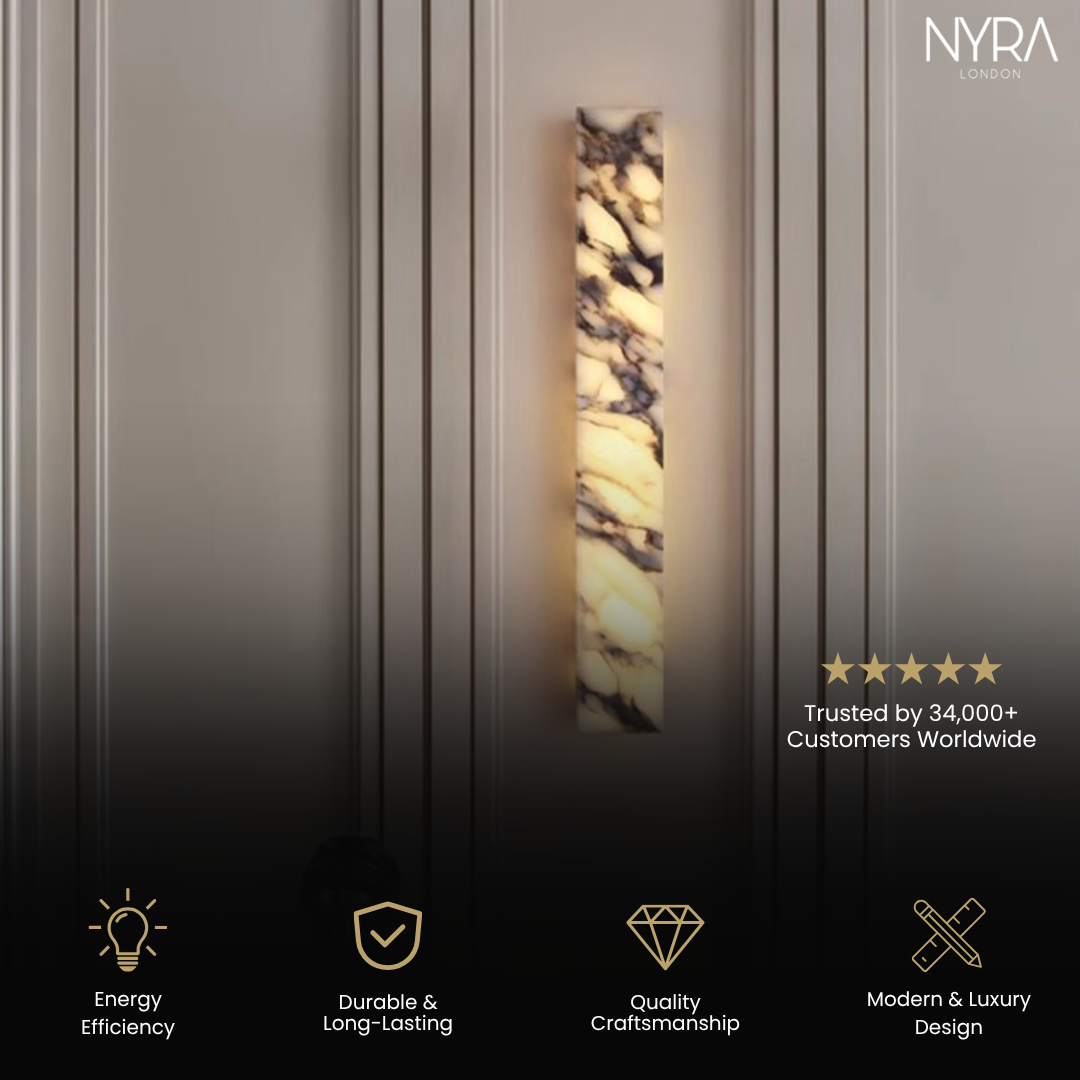 Mira Marble Minimalist Wall Light