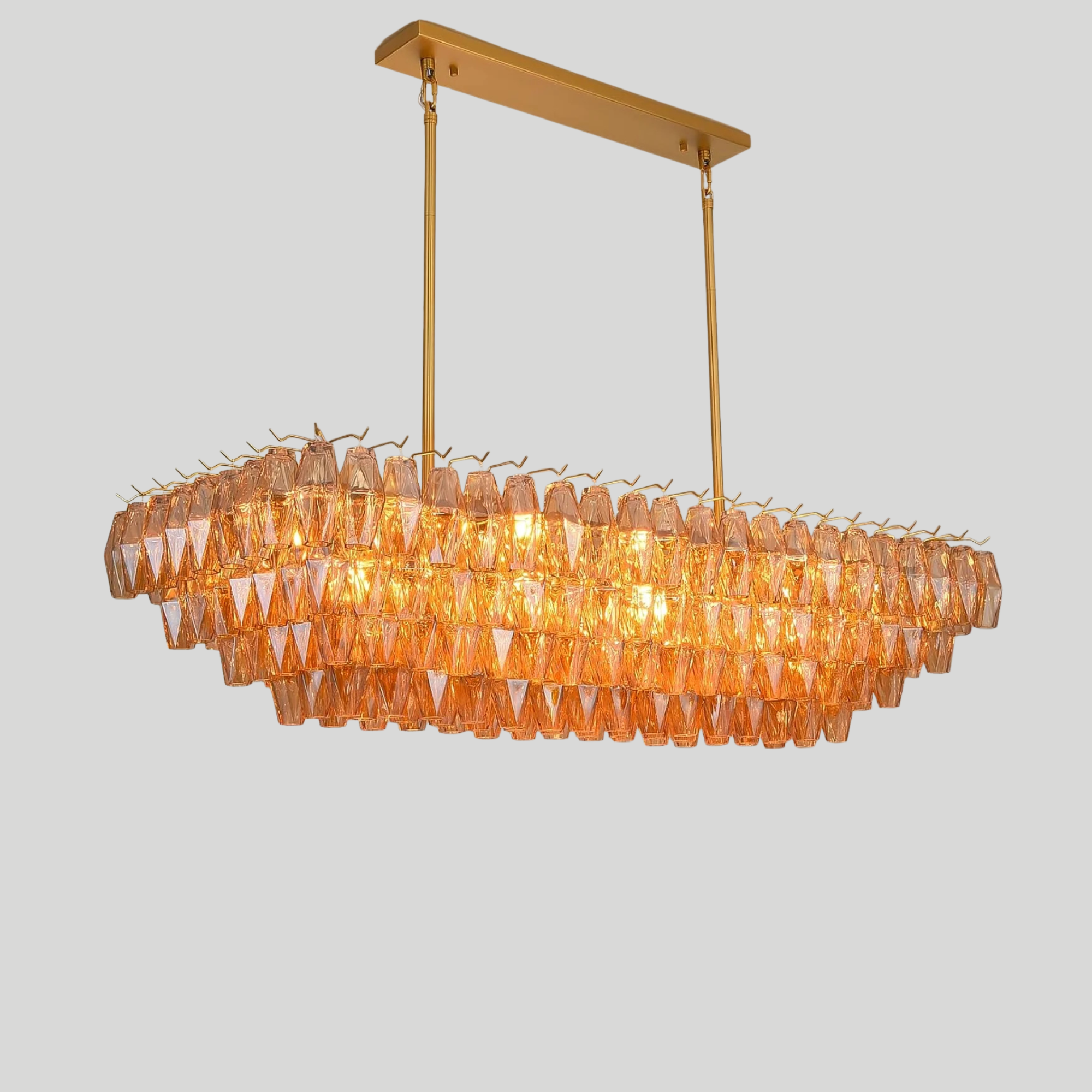 Madelyn Glass Rectangular Chandeliers
