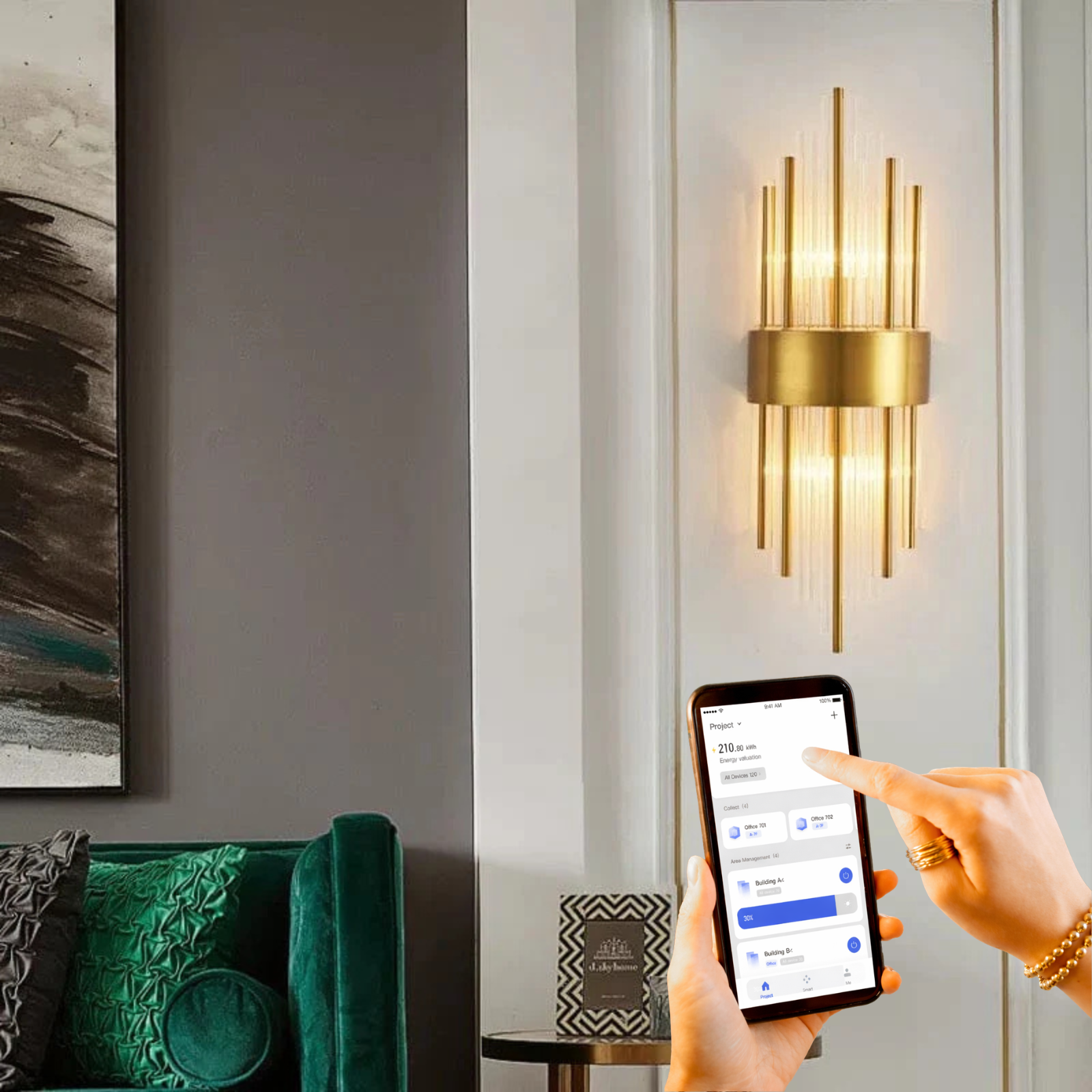 Melanie Crystal Wall Lamp