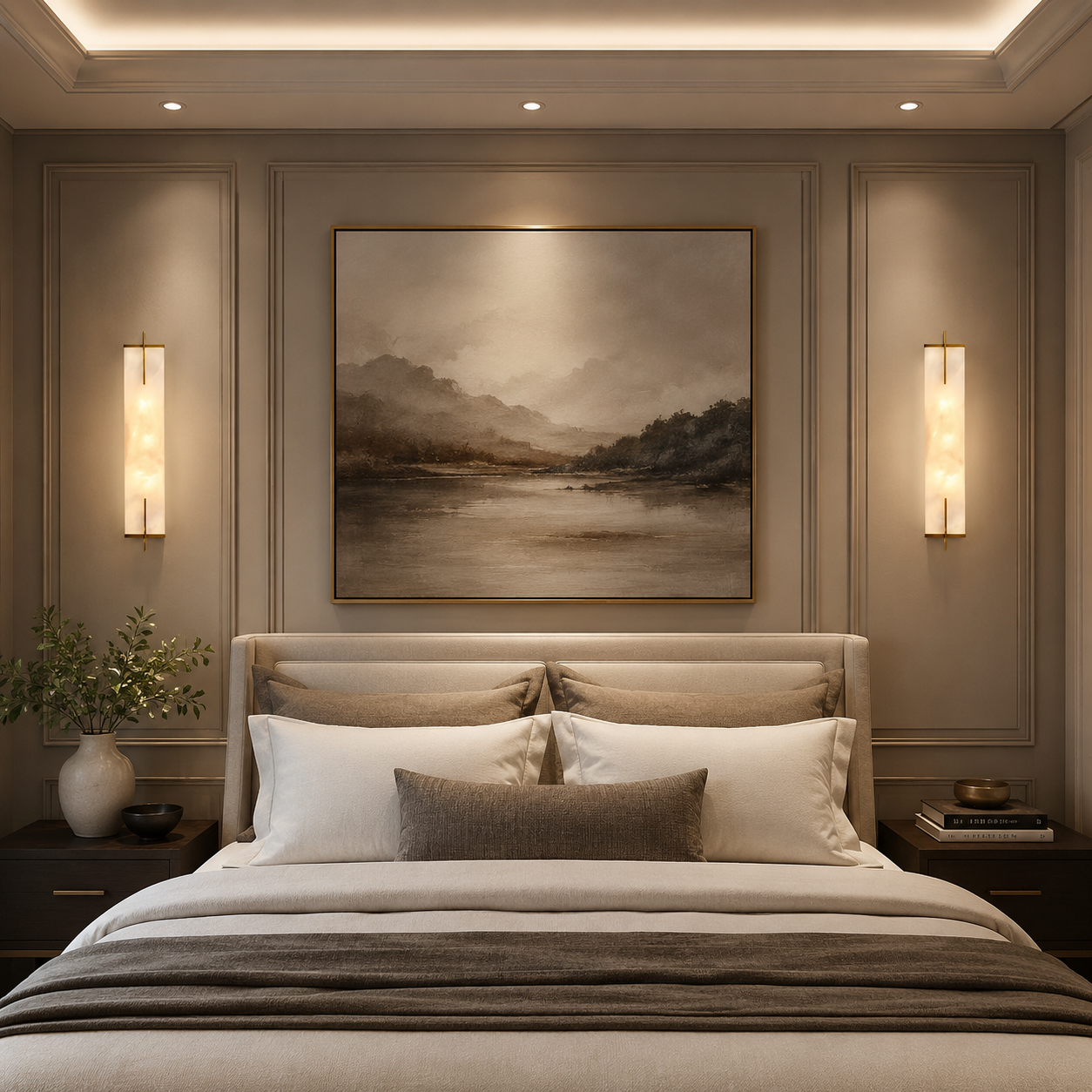 Sterling Alabaster Wall Sconce