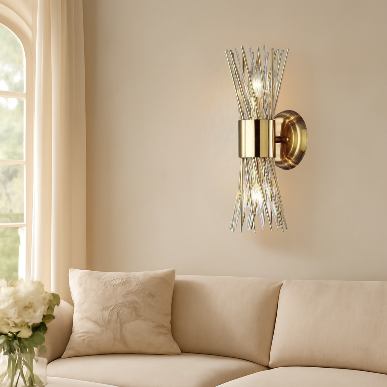 Lunet Glass Wall Sconce
