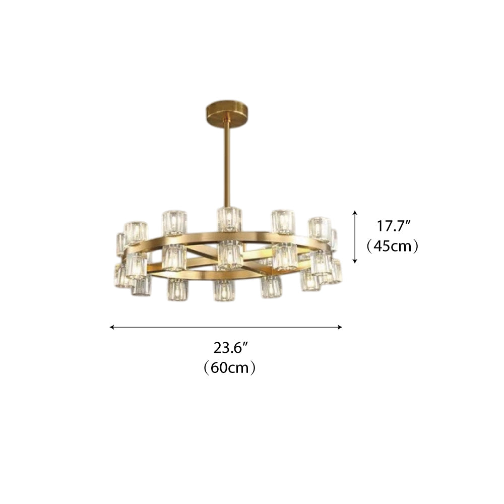 Bravion - Crystal Ring Chandelier