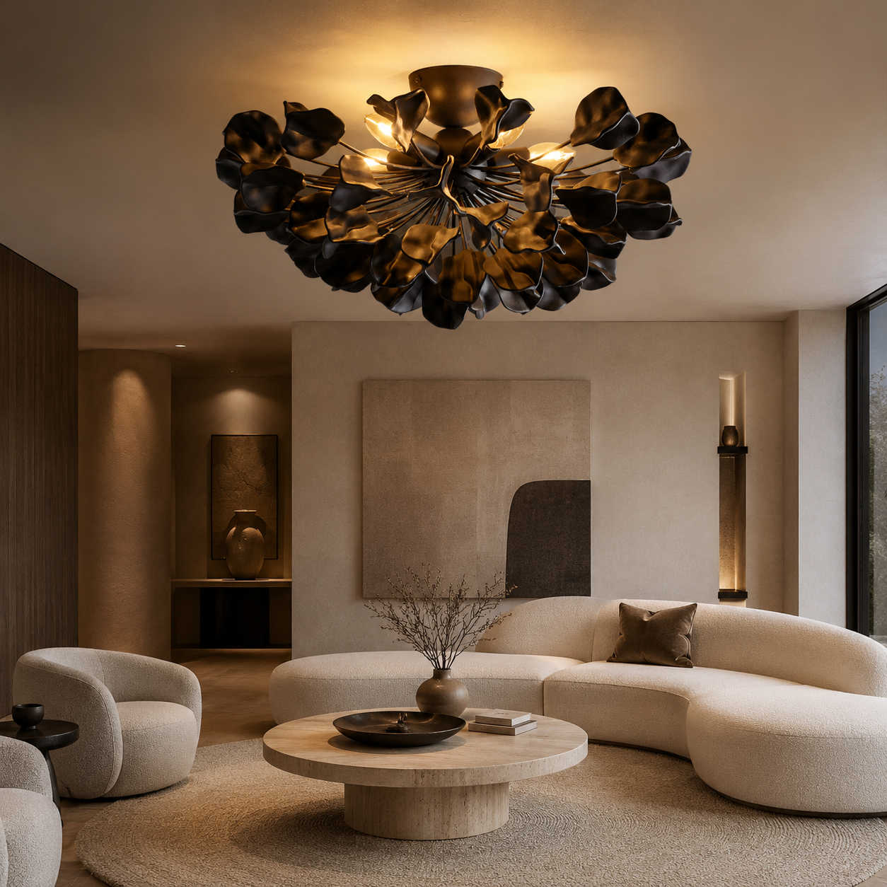 Floravia Ceramic Chandelier