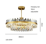 Crystal Amani Semi Flush Pendant