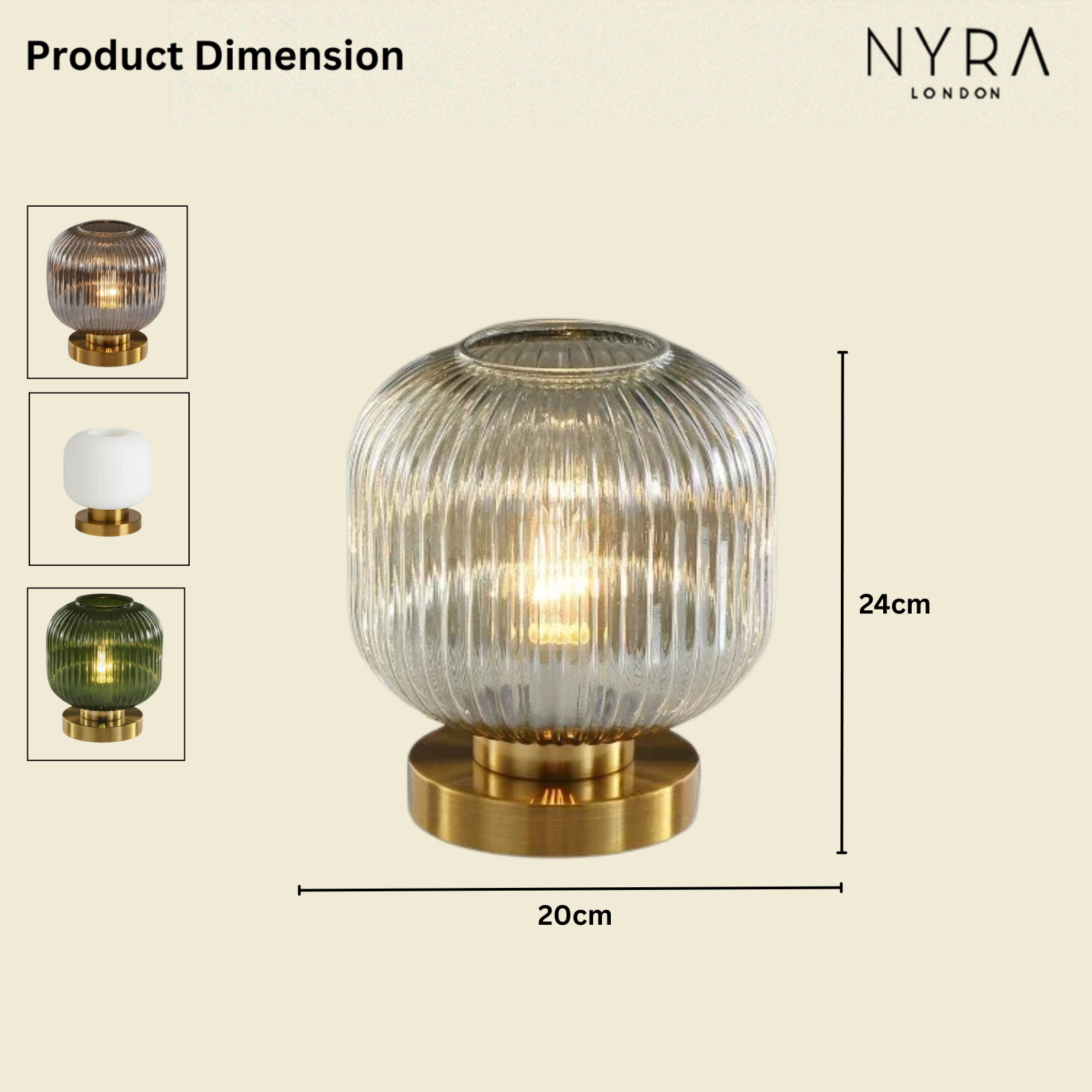 Avela Glass Table Lamp