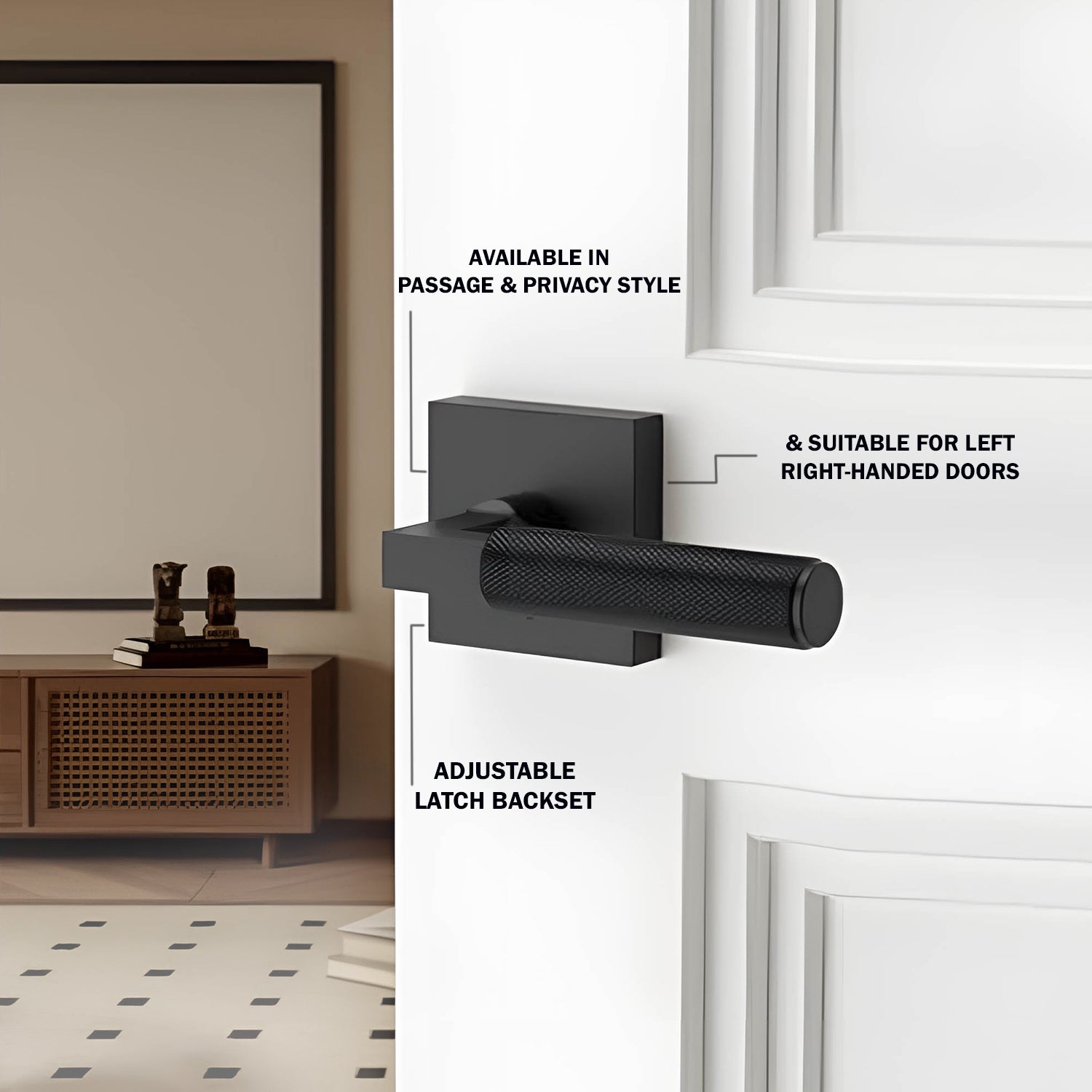 Reversible l Door Handle