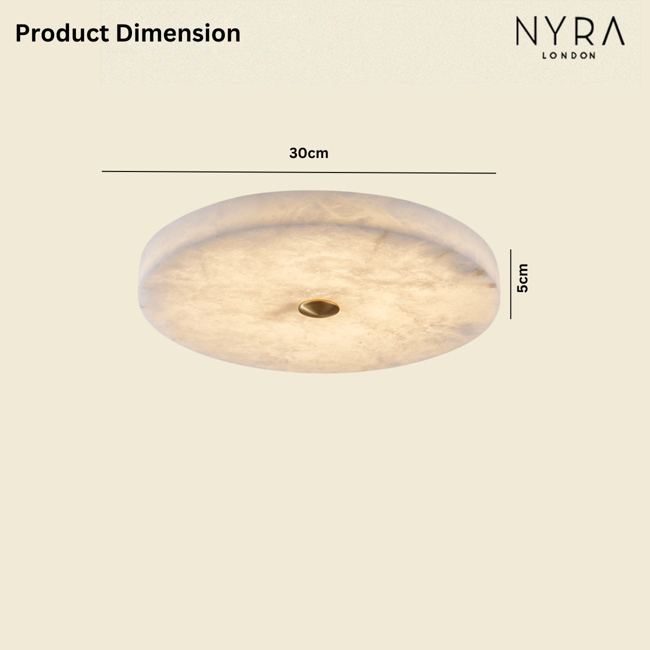 Rhea Alabaster Ceiling Light