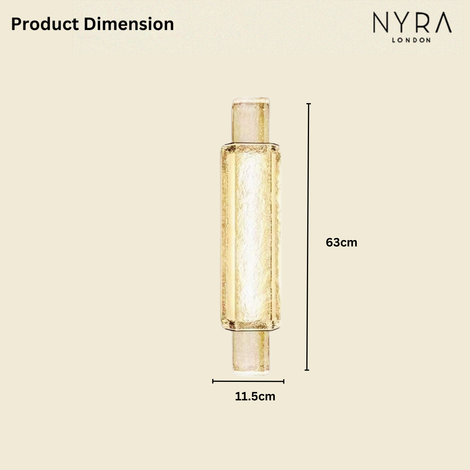Elorix Transparent Glass Wall Lamp