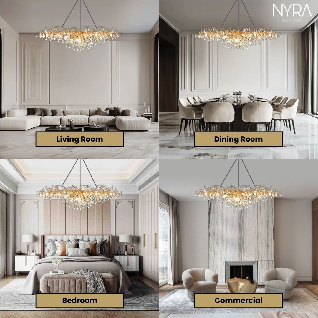 NYRA Water Drop Customisable Chandelier
