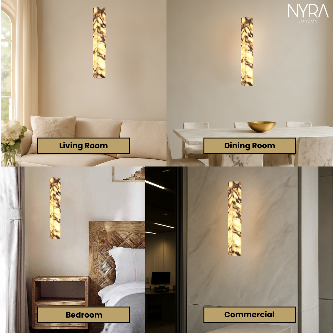 Mira Marble Minimalist Wall Light